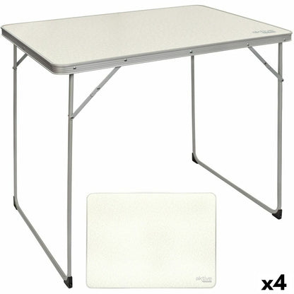 Folding table Aktive White 80 x 70 x 60 cm (4 pieces)