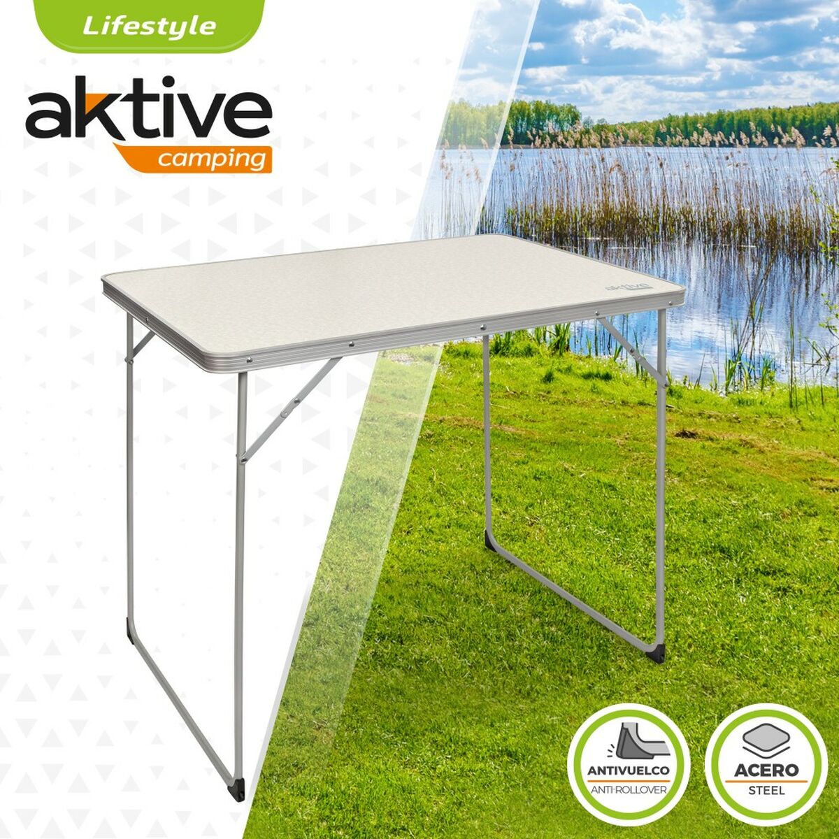 Fällbord Aktive Vit 80 x 70 x 60 cm (4 antal)