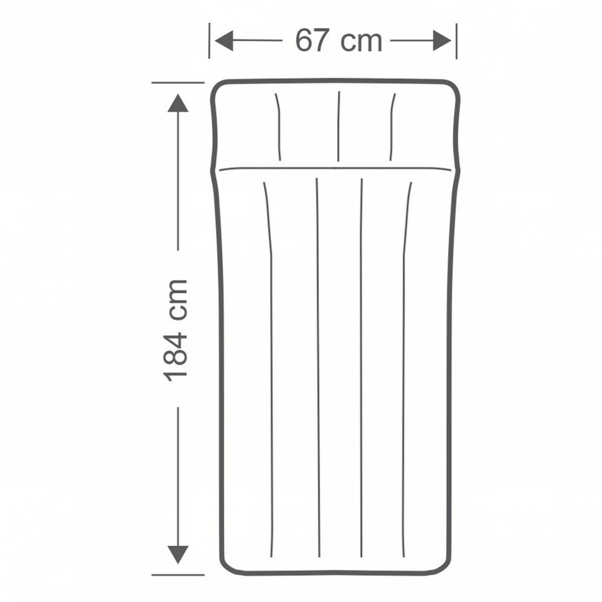 Luftmadrass Intex 67 x 17 x 184 cm (6 antal)