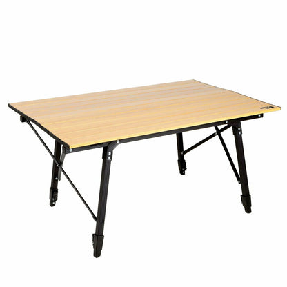 Folding table Aktive Glamping Sabana Aluminum Earth 90 x 70 x 57 cm